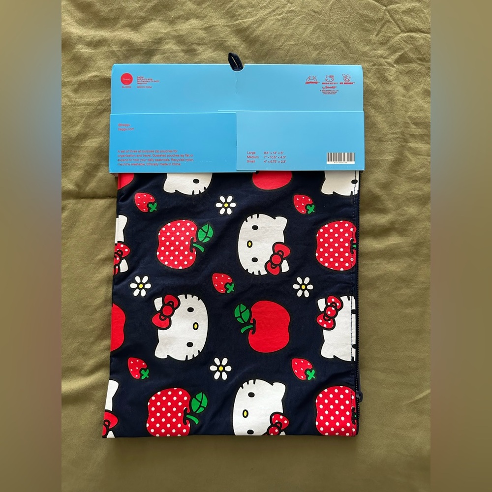 BAGGU Hello Kitty Collab Large Go Pouch